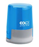 COLOP R50 YUVARLAK MAVİ KASA SİYAH KEÇE - 50MM