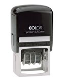 COLOP PRINTER 53 TARİH KAŞE(TR) SİYAH KASA MAVİ/KIRMIZI KEÇE - 30X45MM