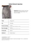 Kadın Füme 4s6-12 Straight Fit Kemer Detaylı Özel Tasarım Denim Jean