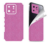 Xiaomi Mi 13 Lite için uyumlu 360 full arka ve yan kaplama koruma sticker SİMLİ PEMBE
