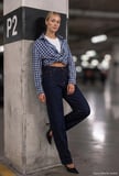 Kadın İndigo Selvedge 7w6-50 Mid Rise Trapered TT49 Denim Jean