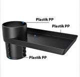 Araç bardaklık konson organizeri konsol telefon tutucu kablo çıkışlı araç organizeri tüm araçlar için