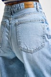 Kadın Ice Renk 4s6-27 Regular Fit Yüksek Bel %100 Koton Rahat Kesim Denim Jean