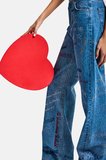 Kadın Mavi 1s6-4 Straight Fit Yüksek Bel %100 Koton Özel Tasarım Denim Jean
