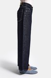 Kadın İndigo Selvedge 7s6-50 Baggy Low Rise Fit Tokyo %100 Koton Denim Jean