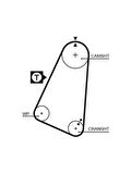 TRIGER KAYISI (104x150) OPEL CORSA A 1.3 8V (82 93) ASCONA KADET 1.3 8V BEDFORD ASTRA VAN 1.3 CT504