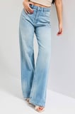Kadın Kot Rengi 4s6-32 Straight Fit Yüksek Bel Denim Jean