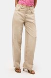 Kadın Kahve 12s6-76 Loose Baggy Fit Denim Jean