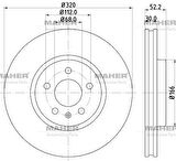 FREN DİSKİ A4 2007-2016 / A5 2007-2017 / Q5 2008-2017 ÖN HAVALI 320-5 8K0615301A (2 ADET)