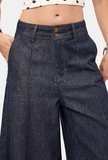 Kadın İndigo Selvedge 7w6-50 Maxi Denim Bermuda Jort