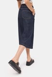 Kadın İndigo Selvedge 7w6-50 Maxi Denim Bermuda Jort
