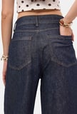 Kadın İndigo Selvedge 7w6-50 Maxi Denim Bermuda Jort