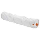 Kedi tüneli, beyaz-turuncu, 128x25 cm