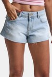 Kadın Ice 12s6-3 Mini Mom Arkadan Cepli %100 Koton Denim Şort
