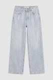 Kadın Ice T-4s6-3 Straight Fit Parlak Taşlı Özel Tasarım Denim Jean