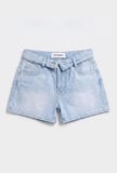 Kadın Ice 4s6-3 Mini Boy Kemer Detaylı Denim Şort