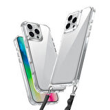 Apple iPhone 16 Pro Max Uyumlu Kılıf Askı Aparatlı İp Takılabilen (ip üründe yoktur) Telefon Kılıfı