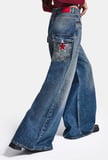 Kadın 2w6-8 Süper Baggy Özel Tasarım Jean