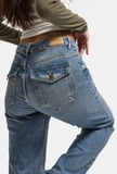 Kadın 2w6-32 Bootcut Flare Orta Bel Denim Jean