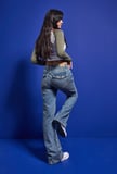 Kadın 2w6-32 Bootcut Flare Orta Bel Denim Jean