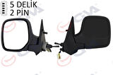DIŞ DİKİZ AYNASI SOL BERLINGO-PARTNER 1997 MEKANİK ISITMALI KONVEKS 2 FİŞ VM-118NL 8148 PL 8148 NZ 8153 HN