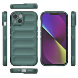 Apple iPhone 14  Uyumlu Kılıf Esnek TPU Oyuklu Arka Yüzey Tasarımlı Silikon Kapak