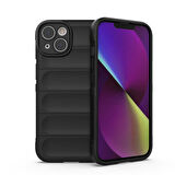 Apple iPhone 14  Uyumlu Kılıf Esnek TPU Oyuklu Arka Yüzey Tasarımlı Silikon Kapak