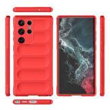 Samsung Galaxy S23 Ultra  Uyumlu Kılıf Esnek TPU Oyuklu Arka Yüzey Tasarımlı Silikon Kapak