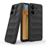Xiaomi Poco C65  Uyumlu Kılıf Esnek TPU Oyuklu Arka Yüzey Tasarımlı Silikon Kapak