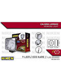 CALISMA LAMBASI 9 LEDLI KARE ECO SERI 27-22W 12V 24V