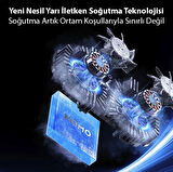 Turbo çift fanlı -2 derece telefon soğutucu oyun canlı yayın için soğutucu fan Memo DL 21