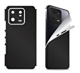 Xiaomi Mi 13 Pro için uyumlu 360 full arka ve yan kaplama koruma sticker MAT SİYAH
