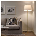 Yer lambası iskeleti, pirinç rengi