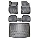Chevrolet Captiva 2007 Sonrası Uyumlu 3D Havuzlu Kauçuk Paspas ve Bagaj Havuzu Seti