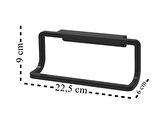 TOWEL HANGER Dolap Kapağına asılabilen havluluk, havlu askısı Siyah