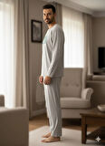 ERKEK UZUN KOL PİJAMA TAKIM