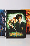 DEKOMUS İLE LİSANSLI HARRY POTTER SPIRALLI A6 ÇİZGİLİ NOT DEFTERİ / BLOKNOT 