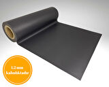 ALMITAL 48 Cm X 1 M Antrasit Çizgi Desenli Suni Deri, Çekmece Içi Kaydırmaz Halı , Çekmece Halısı 