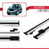 Kia Sportage 1997-2002 Arası ile Uyumlu BASIC Model Ara Atkı Tavan Barı Gri 2 Adet