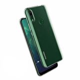 Gpack Huawei P Smart Z Kılıf Süper Silikon Yumuşak Arka KorumaNano Glass