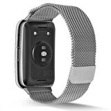 Huawei Watch Fit ile Uyumlu Metal Tel-Örgü işlemeli Kordon