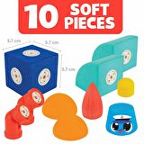 Blockaroo Magnetic Foam Blocks Small - Tug Boat 10 Parça