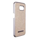 Galaxy S6 ile Uyumlu Zirkon Arka Kapak Gold