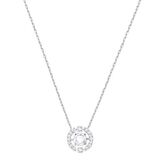 Sparkling Dc Round Kolye, Beyaz, Rodyum Kaplama 5286137