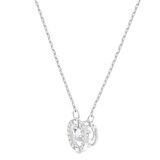Sparkling Dc Round Kolye, Beyaz, Rodyum Kaplama 5286137