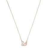 Dazzling Swan Kolye, Pembe, Pembe Altın Rengi Kaplama 5469989