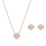 Swarovski Set Sparkling Dc-Set Clover Czmo-Ros