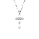 5675577 Swarovski Kolye insigne:Pend Cross_Full Pave Whi/Rhs
