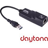 Daytona CF13 USB 3.0 1000MBPS Yüksek Hızlı Gigabit Ethernet Lan Ağ Adaptör RJ45 Çevirici