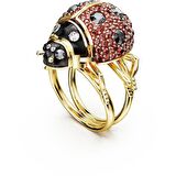 5672427 Swarovski Yüzük Idyllia:Ring Ladybug Red/Gos 58